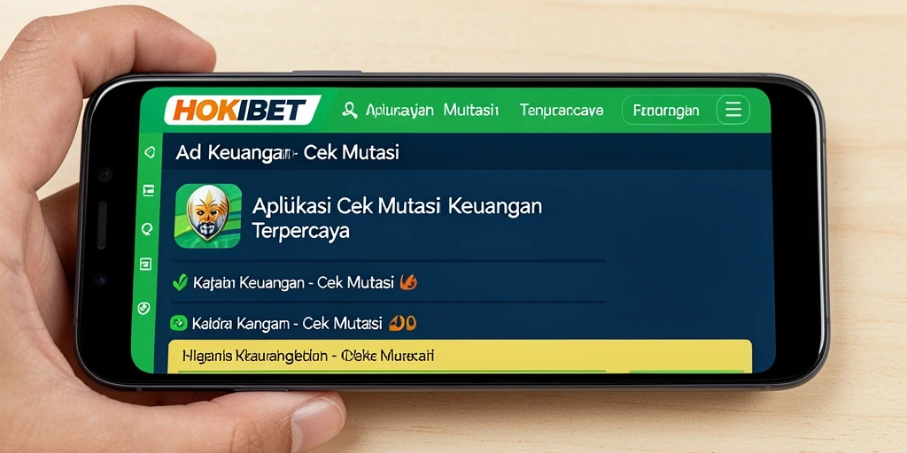 Antarmuka HOKIBET menampilkan fungsi Cek Mutasi yang efisien.