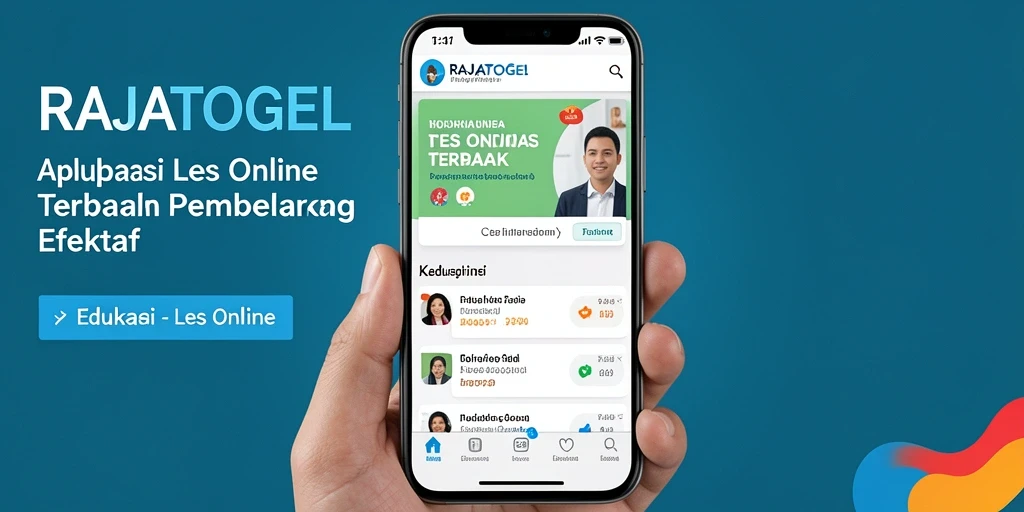 Tampilan antarmuka RAJATOGEL yang ramah pengguna untuk Les Online.