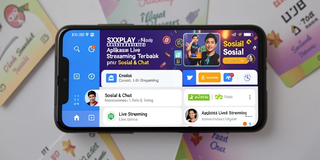 Tampilan antarmuka SXXPLAY saat Live Streaming yang menarik dan interaktif.
