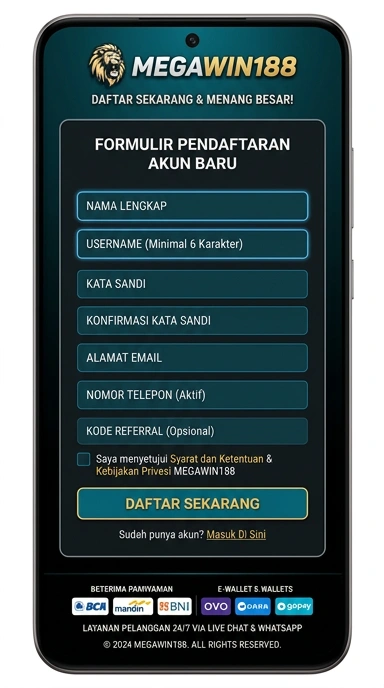 Panduan Registrasi Akun Baru Megawin188